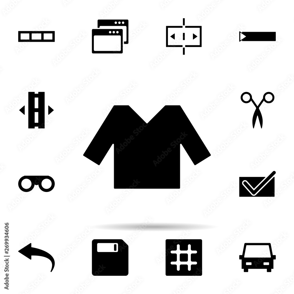 Poster table row icon. universal set of web for website design and development, app development