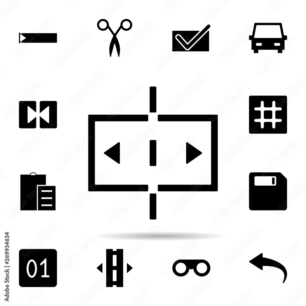 Poster wideningcell icon. universal set of web for website design and development, app development