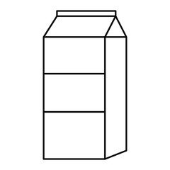 milk box product icon vector illustration