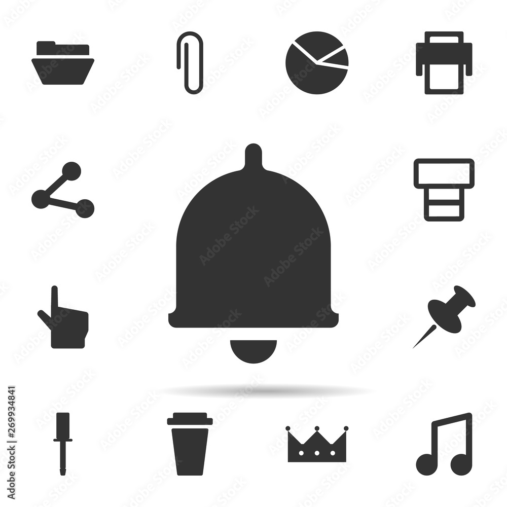 Poster notification icon. universal set of web for website design and development, app development