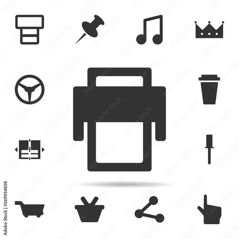Poster printer icon. universal set of web for website design and development, app development