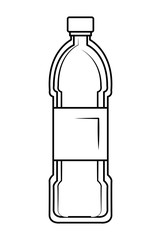 plastic bottle recycle icon vector illustration