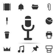 microphone voice icon. Universal set of web for website design and development, app development