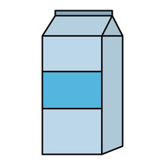 milk box product icon vector illustration