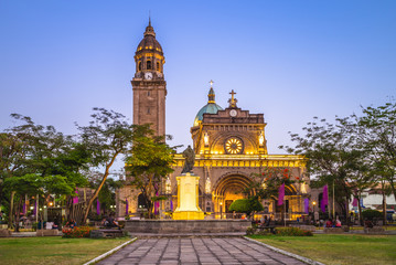 Manila Cathedral, Intramuros, Manila, Philippines - obrazy, fototapety, plakaty