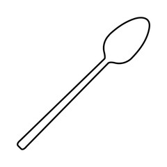 spoon cutlery tool icon vector illustration