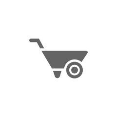 Pushcart, icon. Element of materia flat tools icon
