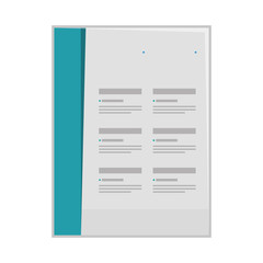 flyer paper print icon vector illustration