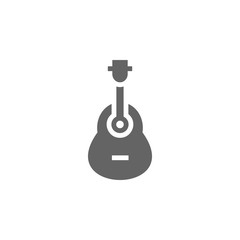 Guitar, Acoustic, melody, music icon. Element of materia flat tools icon
