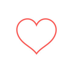 Love heart icon vector