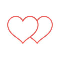 Love heart icon vector