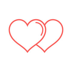 Love heart icon vector