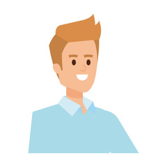 elegant businessman avatar character vector illustration