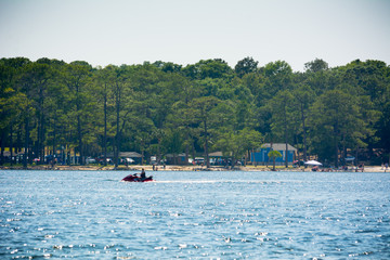 People Enjoying with Jet Boating at Sea in Florida