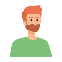 young man with beard avatar character