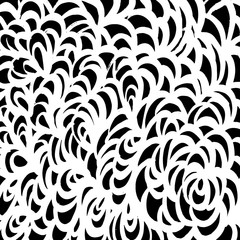 Fototapeta premium Brush grunge pattern. White and black vector.