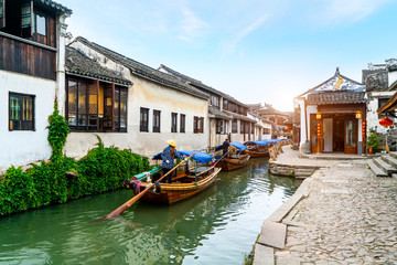 Fototapeta na wymiar Residence in Zhouzhuang Ancient Town, Suzhou..