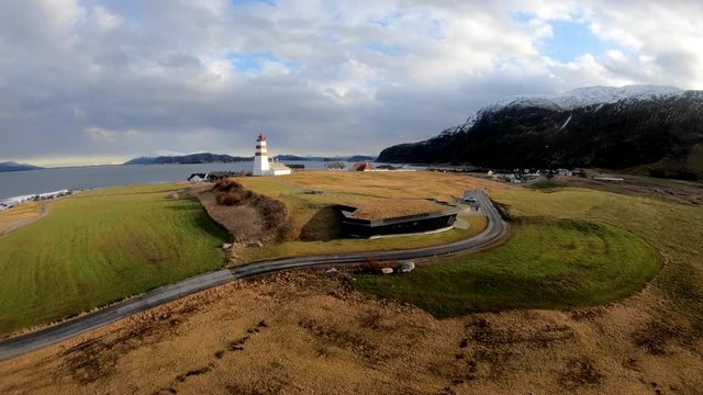 4K drone footage of Alnes in Norway.