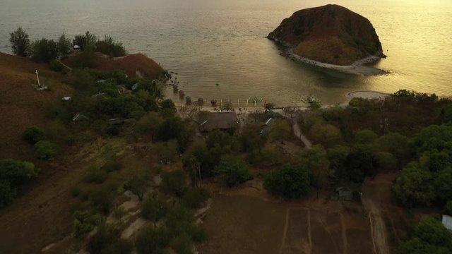 View of the beauiful Nablag Islet at Mararison Island, Antique, Philippines.