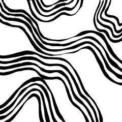 Brush grunge pattern. White and black vector.