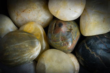 Quarts stones and pebbles polishes rocks