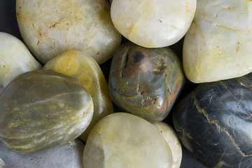 Quarts stones and pebbles polishes rocks