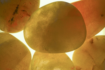 Quarts stones and pebbles polishes rocks