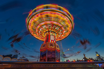 Carousel in the amusement park of Grona Lund, Stockholm, Sweden