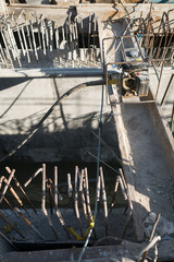 A construction site of the sewerage