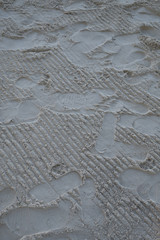Footprints on the sand