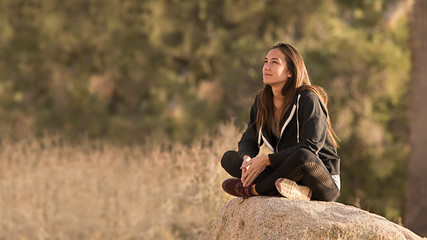 Young Woman Enjoying the Outdoors at Joshua Tree