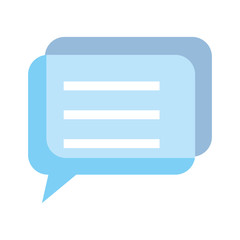 speech bubble message icon vector illustration