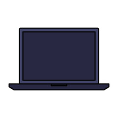 laptop computer technology isolated icon
