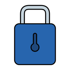 safe secure padlock icon vector illustration