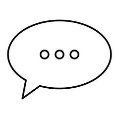 speech bubble message icon vector illustration