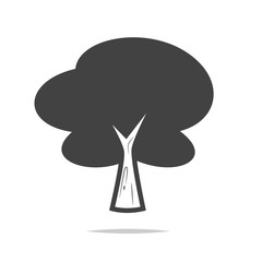 Tree icon vector isolated transparent