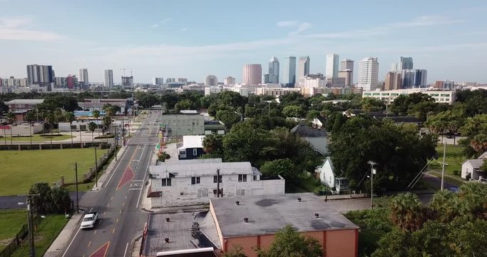 Aerial Look at South 20th Street Palmetto Beach Tampa Florida