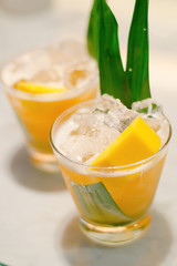 Mango yellow cocktail