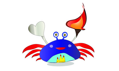 illustration of crab