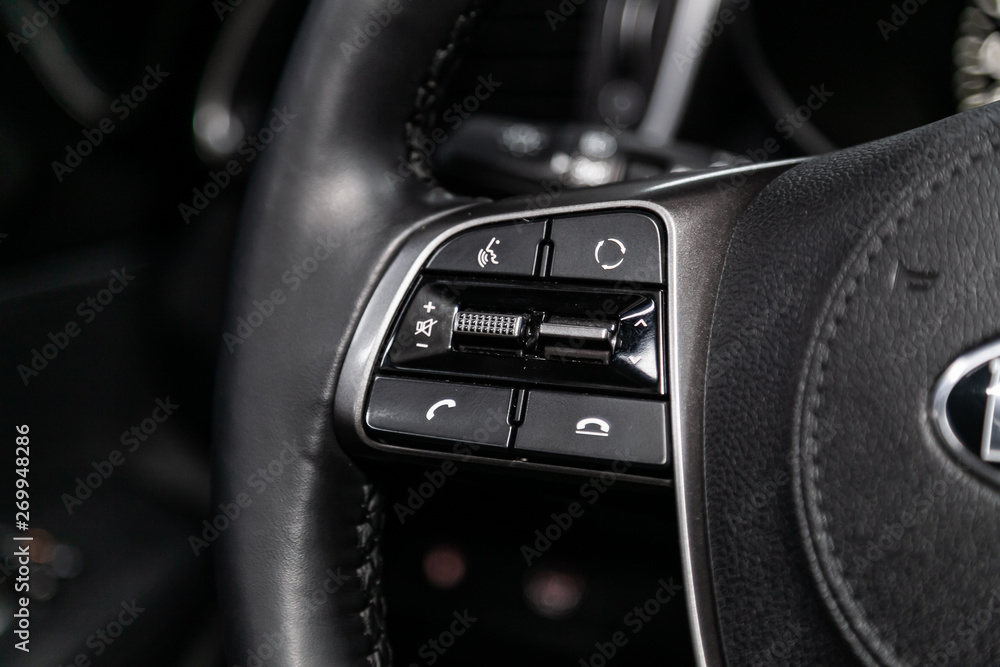 Aufkleber close-up of the multiwheel with phone setting and volume buttons