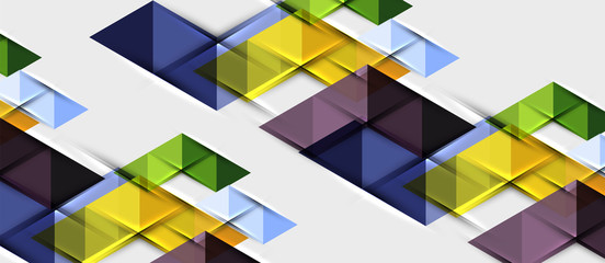 Triangle geometrical modern business presentation design template, abstract pattern for any background