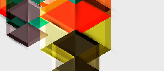 Hexagon abstract background, geometrical modern template