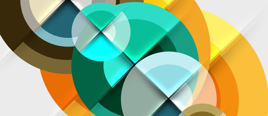 Obraz premium Geometric design abstract background - circles