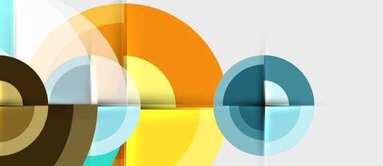 Obraz premium Geometric design abstract background - circles