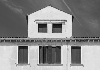 Residential house in Murano island, Venice, Italy.