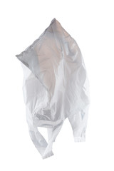 Plastic Disposable Bag Isolated On White Background