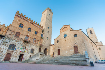 Fototapeta premium Historiical town San Gimignano, Tuscany, Italy, Europe