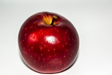 Apple on black, white background, fruit, red Apple, green Apple