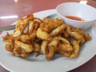 Deep fried calamari, Welcome Seafood Restaurant,  Jalan Asia City, Kota Kinabalu, Malaysia