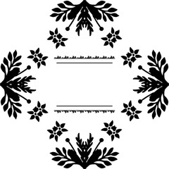 Fototapeta premium Vector illustration wallpaper floral frame with background on a white